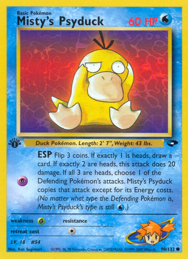 Misty's Psyduck (90/132) [Gym Challenge 1st Edition] | Exor Games Bridgewater