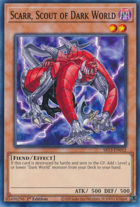 Scarr, Scout of Dark World [SR13-EN012] Common | Exor Games Bridgewater