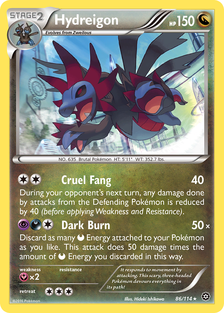 Hydreigon (86/114) [XY: Steam Siege] | Exor Games Bridgewater