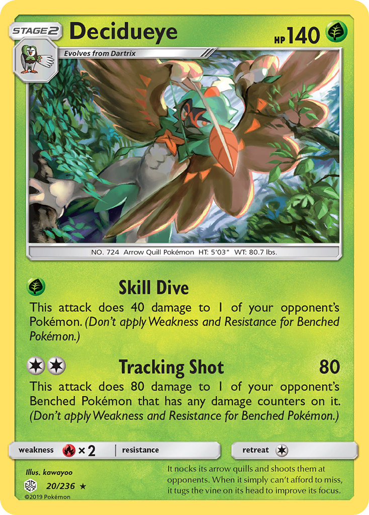 Decidueye (20/236) [Sun & Moon: Cosmic Eclipse] | Exor Games Bridgewater