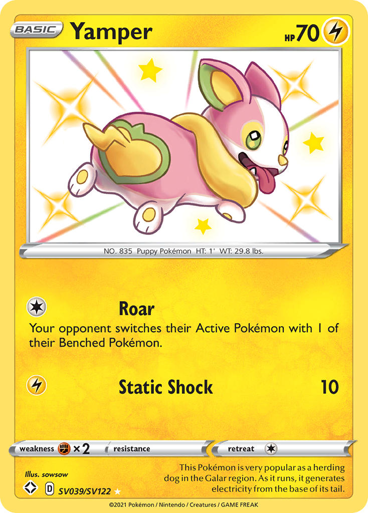 Yamper (SV039/SV122) [Sword & Shield: Shining Fates] | Exor Games Bridgewater