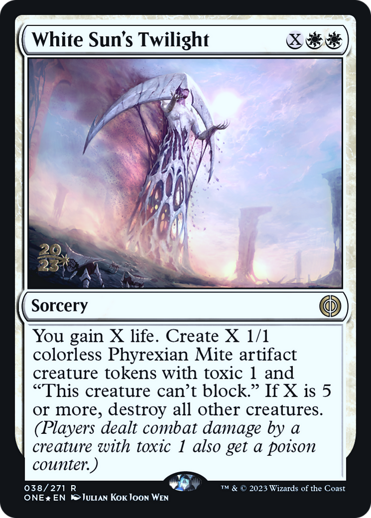 White Sun's Twilight [Phyrexia: All Will Be One Prerelease Promos] | Exor Games Bridgewater