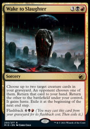 Wake to Slaughter (Promo Pack) [Innistrad: Midnight Hunt Promos] | Exor Games Bridgewater