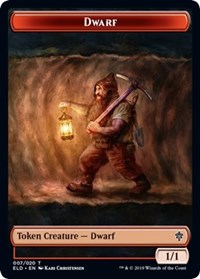 Dwarf // Food (17) Double-sided Token [Throne of Eldraine Tokens] | Exor Games Bridgewater