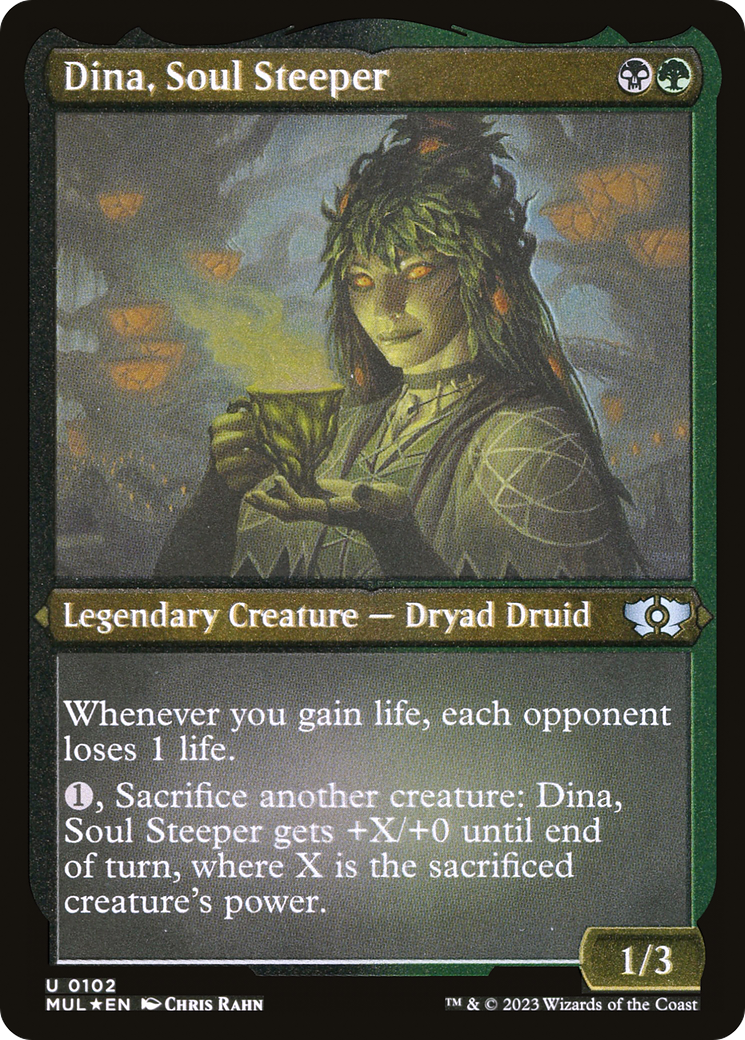 Dina, Soul Steeper (Foil Etched) [Multiverse Legends] | Exor Games Bridgewater