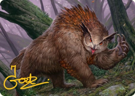 Owlbear Art Card (Gold-Stamped Signature) [Dungeons & Dragons: Adventures in the Forgotten Realms Art Series] | Exor Games Bridgewater