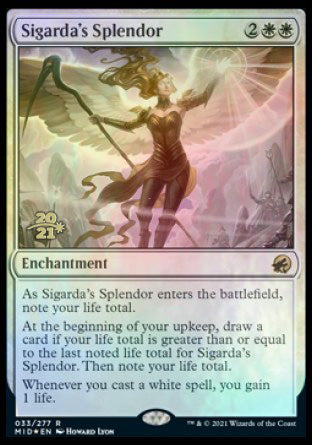 Sigarda's Splendor [Innistrad: Midnight Hunt Prerelease Promos] | Exor Games Bridgewater