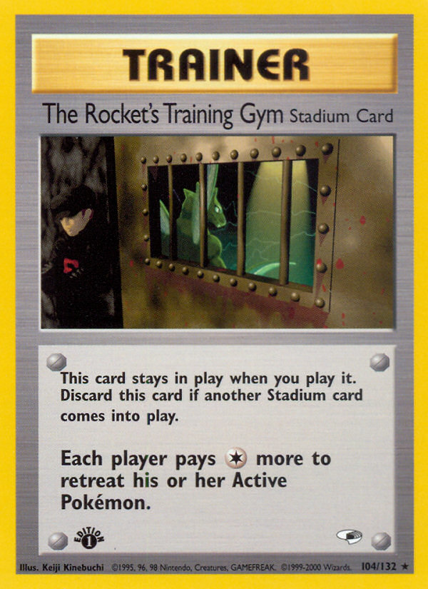 The Rocket's Training Gym (104/132) [Gym Heroes 1st Edition] | Exor Games Bridgewater