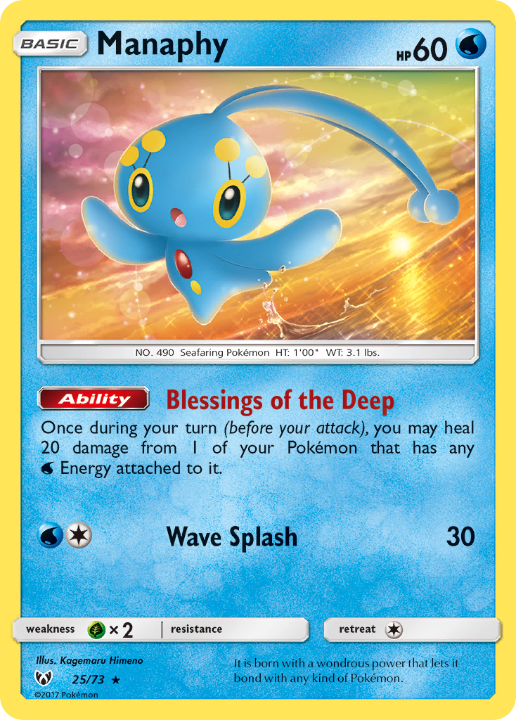 Manaphy (25/73) [Sun & Moon: Shining Legends] | Exor Games Bridgewater