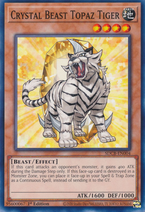 Crystal Beast Topaz Tiger [SDCB-EN004] Common | Exor Games Bridgewater