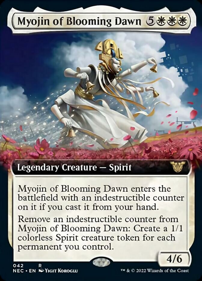 Myojin of Blooming Dawn (Extended) [Kamigawa: Neon Dynasty Commander] | Exor Games Bridgewater