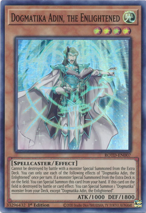 Dogmatika Adin, the Enlightened [ROTD-EN007] Super Rare | Exor Games Bridgewater