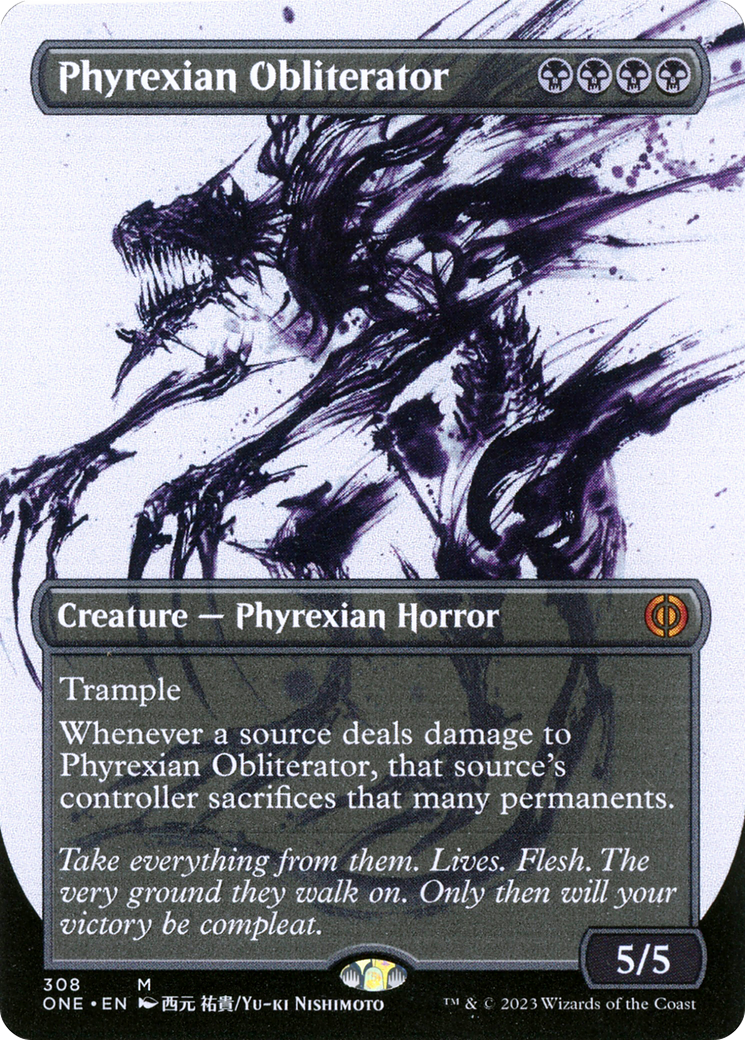 Phyrexian Obliterator (Borderless Ichor) [Phyrexia: All Will Be One] | Exor Games Bridgewater