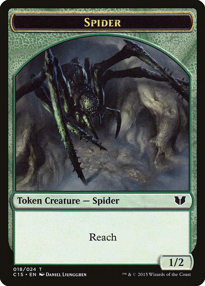 Bear // Spider Double-Sided Token [Commander 2015 Tokens] | Exor Games Bridgewater