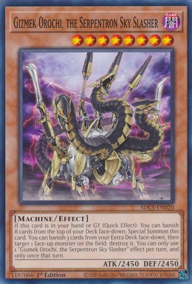 Gizmek Orochi, the Serpentron Sky Slasher [SDCS-EN020] Common | Exor Games Bridgewater