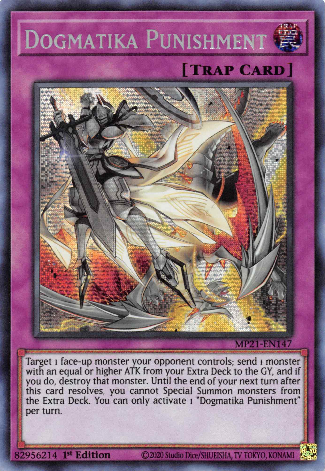 Dogmatika Punishment [MP21-EN147] Prismatic Secret Rare | Exor Games Bridgewater