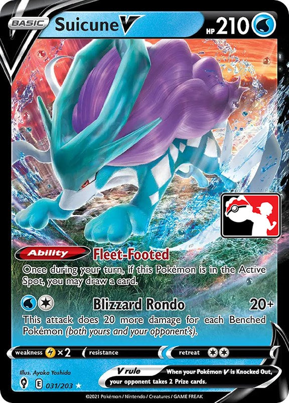 Suicune V (031/203) [Prize Pack Series One] | Exor Games Bridgewater