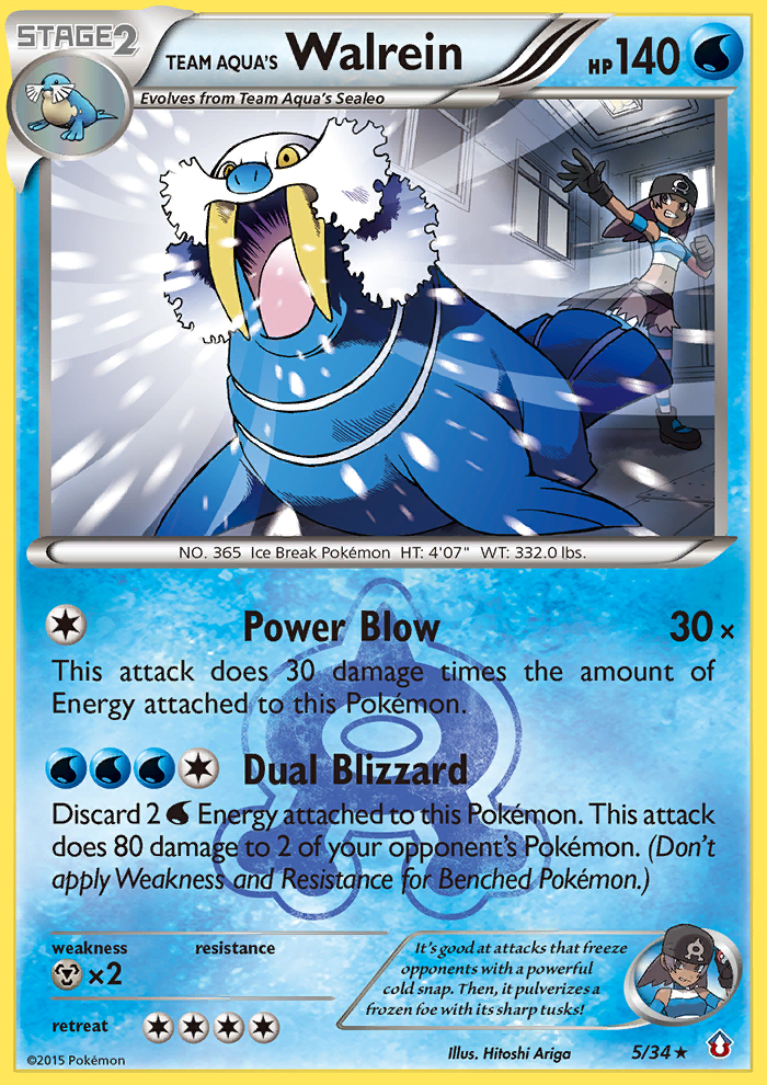 Team Aqua's Walrein (5/34) [XY: Double Crisis] | Exor Games Bridgewater