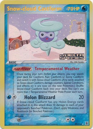 Snow-cloud Castform (29/113) (Stamped) [EX: Delta Species] | Exor Games Bridgewater