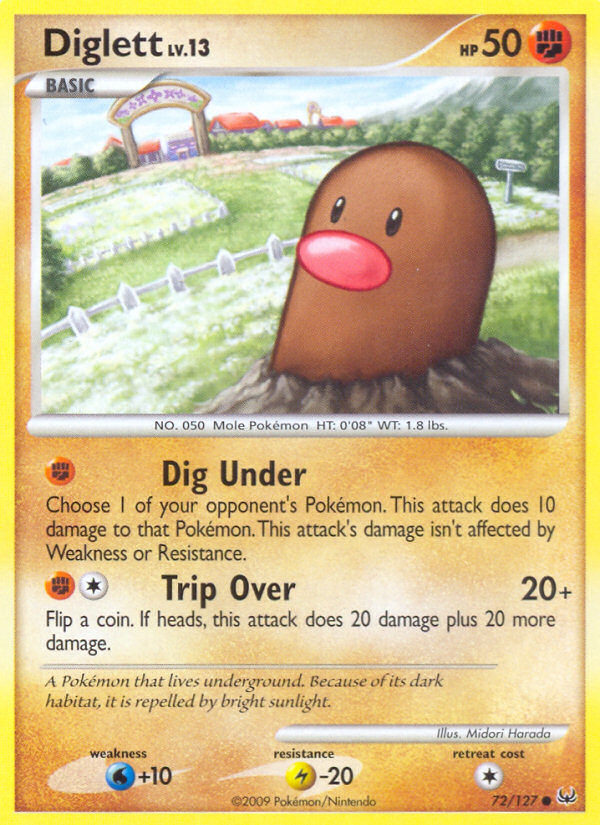 Diglett (72/127) [Platinum: Base Set] | Exor Games Bridgewater