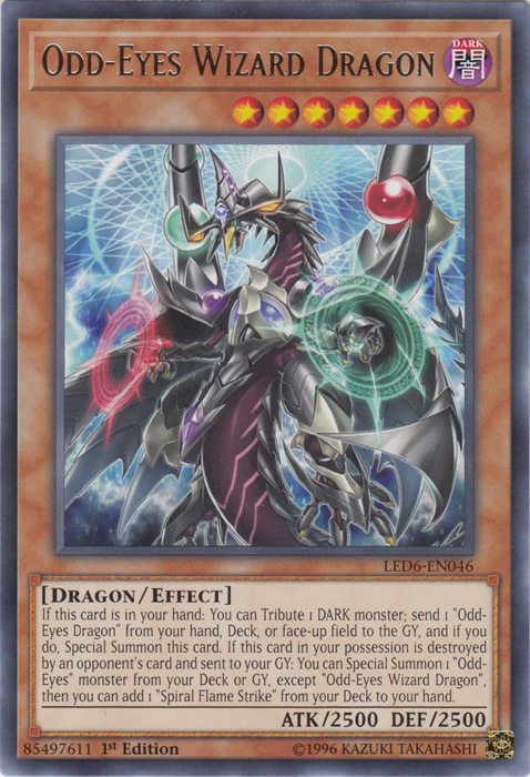 Odd-Eyes Wizard Dragon [LED6-EN046] Rare | Exor Games Bridgewater