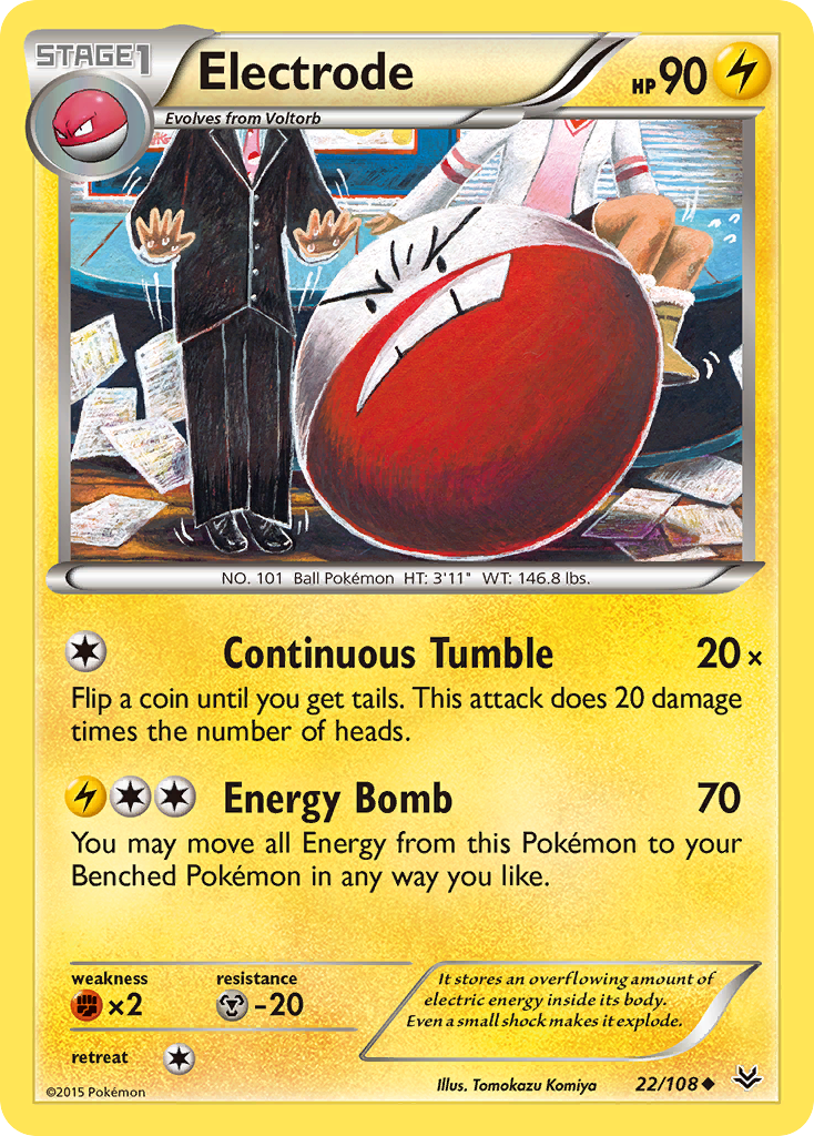 Electrode (22/108) [XY: Roaring Skies] | Exor Games Bridgewater