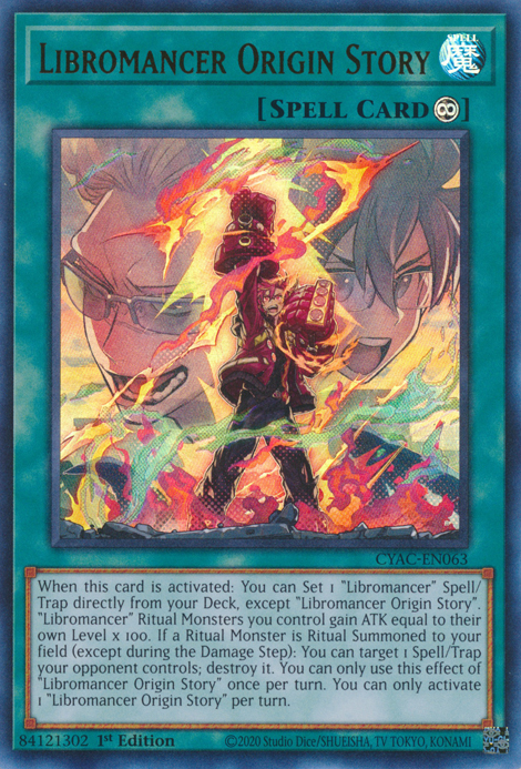 Libromancer Origin Story [CYAC-EN063] Ultra Rare | Exor Games Bridgewater