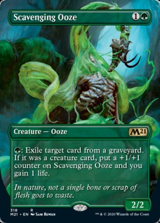 Scavenging Ooze (Alternate Art) [Core Set 2021] | Exor Games Bridgewater