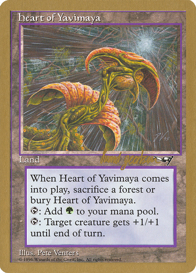 Heart of Yavimaya (Svend Geertsen) [World Championship Decks 1997] | Exor Games Bridgewater