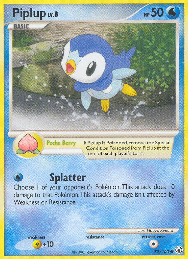 Piplup (72/100) [Diamond & Pearl: Majestic Dawn] | Exor Games Bridgewater