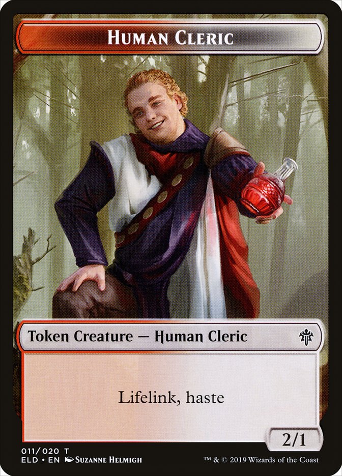 Human Cleric [Throne of Eldraine Tokens] | Exor Games Bridgewater