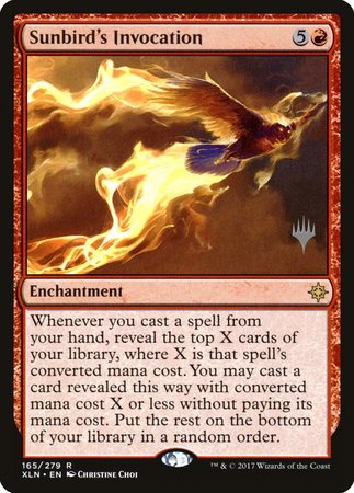 Sunbird's Invocation [Ixalan Promos] | Exor Games Bridgewater