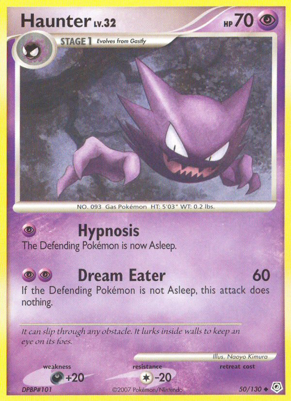 Haunter (50/130) [Diamond & Pearl: Base Set] | Exor Games Bridgewater