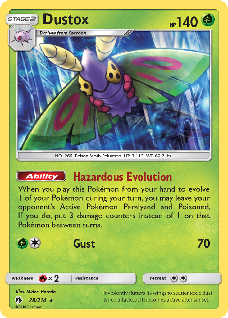 Dustox (28/214) [Sun & Moon: Lost Thunder] | Exor Games Bridgewater