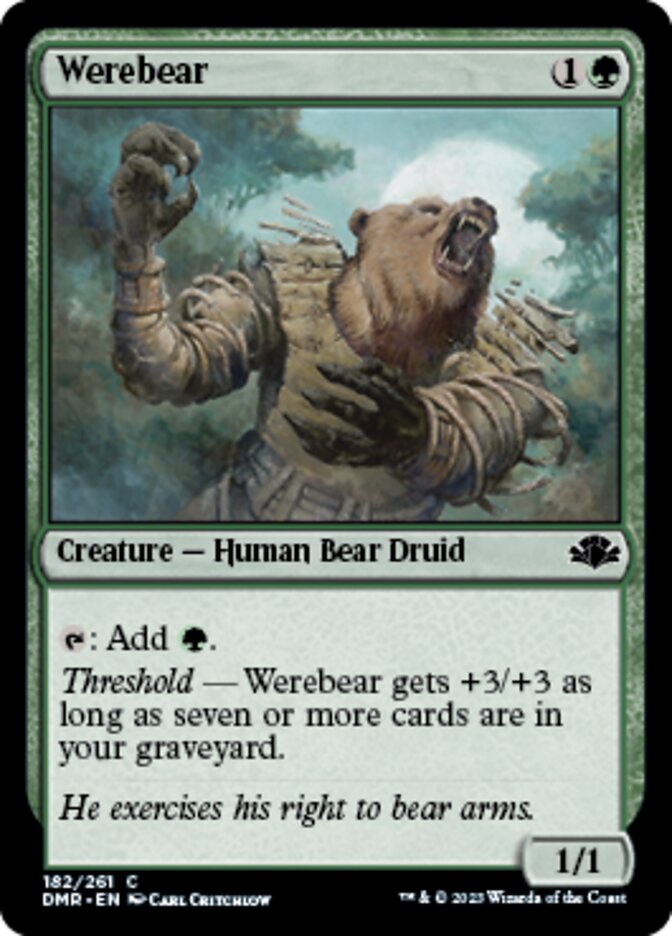 Werebear [Dominaria Remastered] | Exor Games Bridgewater