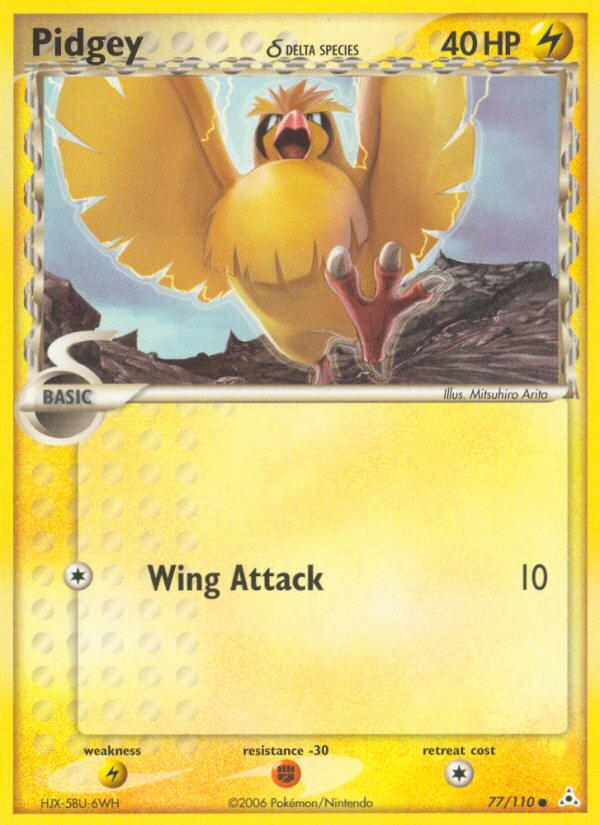 Pidgey (77/110) (Delta Species) [EX: Holon Phantoms] | Exor Games Bridgewater