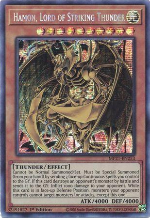 Hamon, Lord of Striking Thunder [MP21-EN253] Prismatic Secret Rare | Exor Games Bridgewater