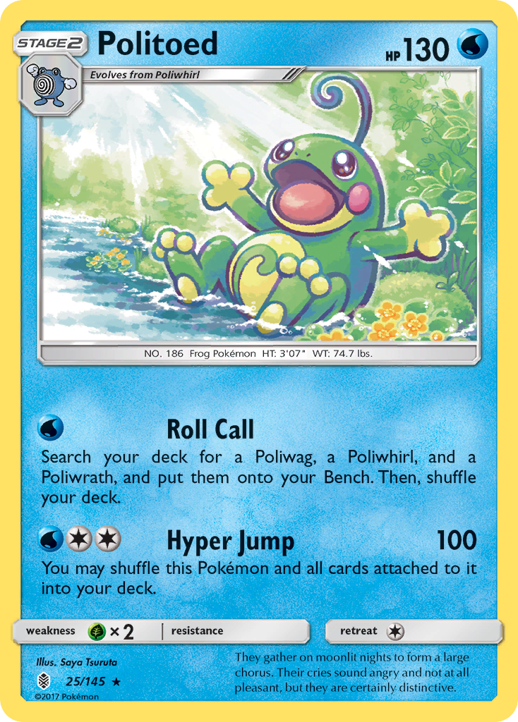 Politoed (25/145) [Sun & Moon: Guardians Rising] | Exor Games Bridgewater