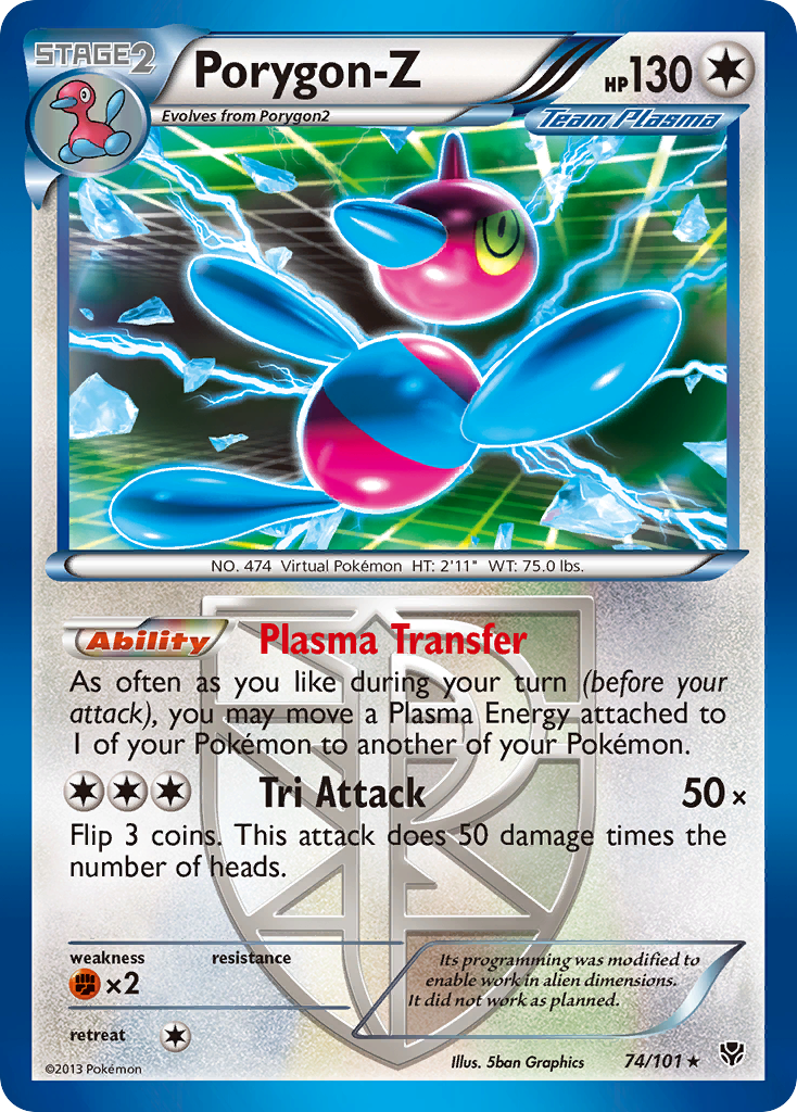 Porygon-Z (74/101) [Black & White: Plasma Blast] | Exor Games Bridgewater