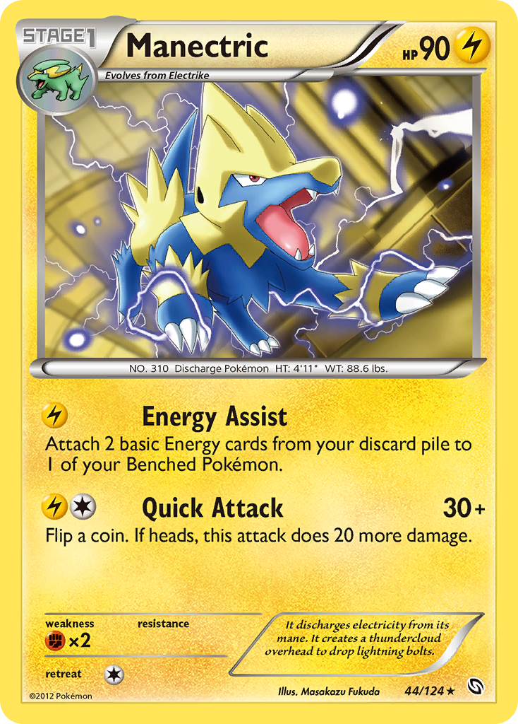 Manectric (44/124) [Black & White: Dragons Exalted] | Exor Games Bridgewater