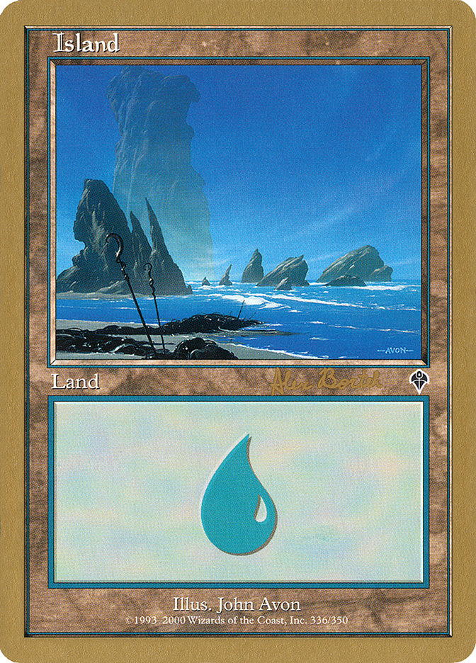 Island (ab336a) (Alex Borteh) [World Championship Decks 2001] | Exor Games Bridgewater