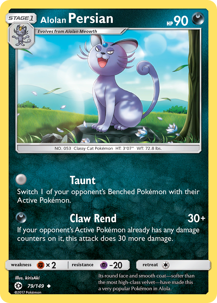 Alolan Persian (79/149) [Sun & Moon: Base Set] | Exor Games Bridgewater