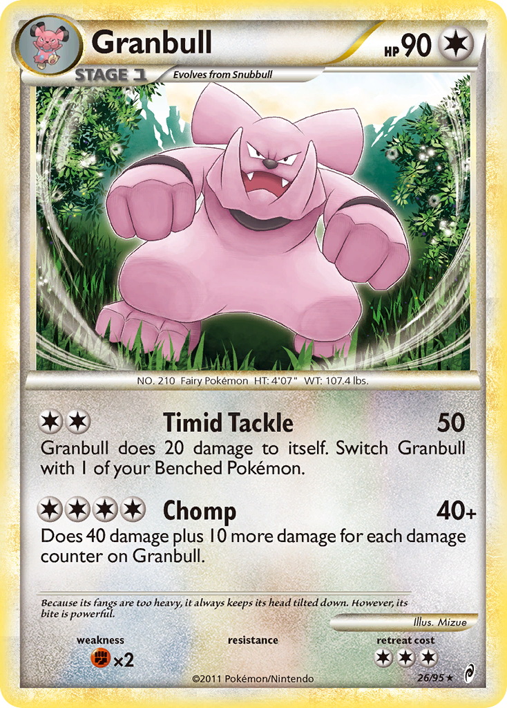 Granbull (26/95) [HeartGold & SoulSilver: Call of Legends] | Exor Games Bridgewater