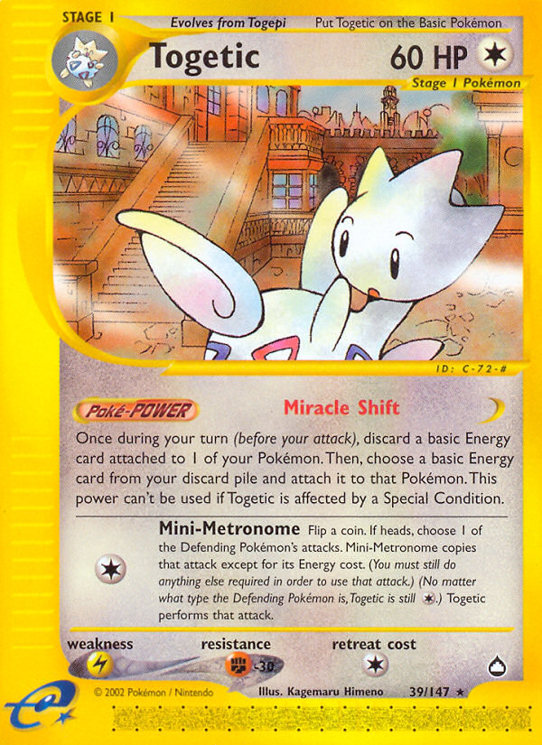 Togetic (39/147) [Aquapolis] | Exor Games Bridgewater