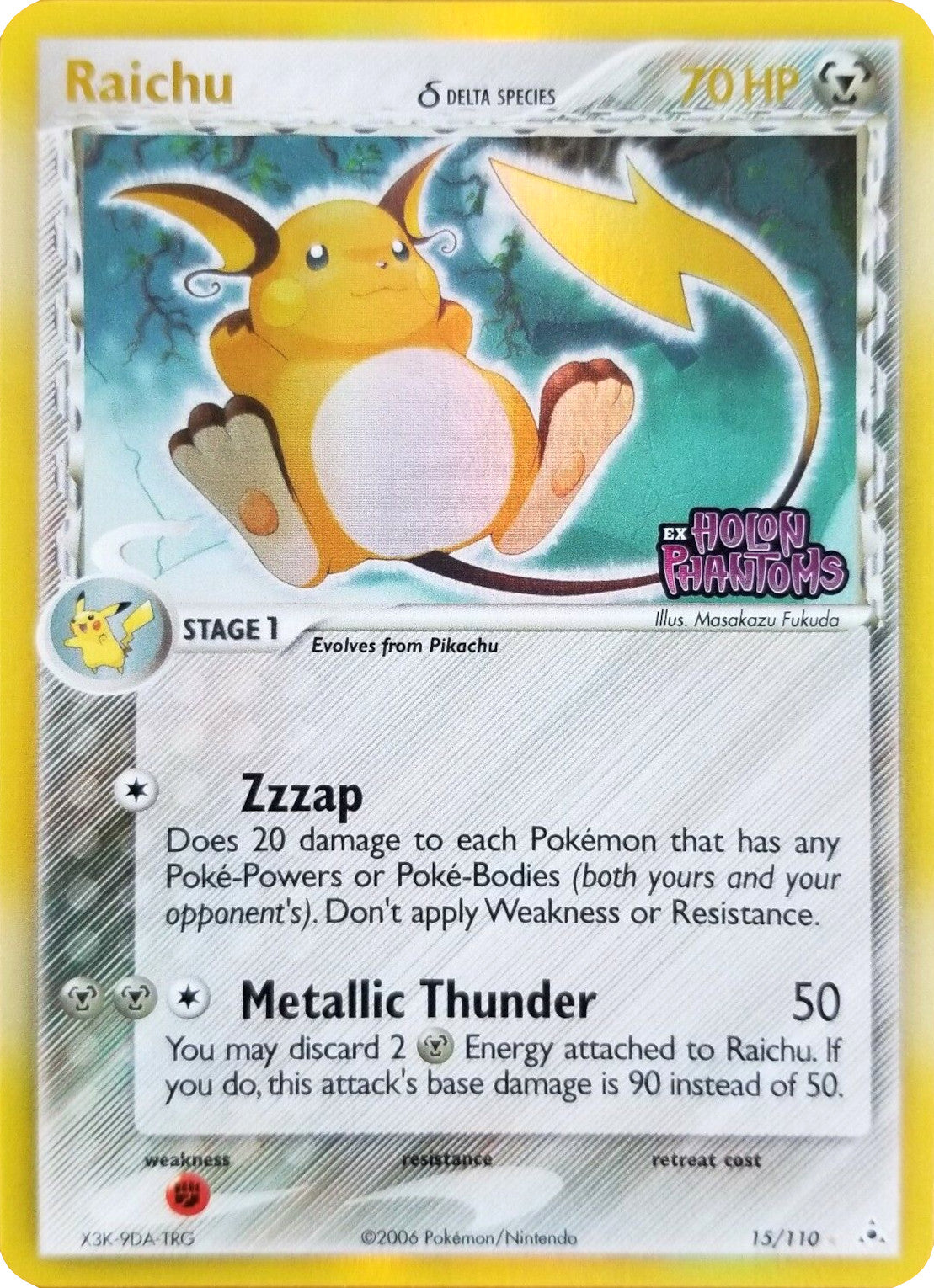 Raichu (15/110) (Delta Species) (Stamped) [EX: Holon Phantoms] | Exor Games Bridgewater