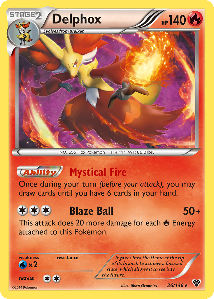 Delphox (26/146) [XY: Base Set] | Exor Games Bridgewater