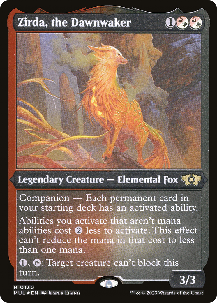 Zirda, the Dawnwaker (Foil Etched) [Multiverse Legends] | Exor Games Bridgewater