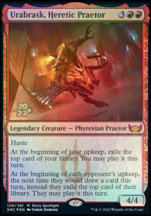 Urabrask, Heretic Praetor [Streets of New Capenna Prerelease Promos] | Exor Games Bridgewater