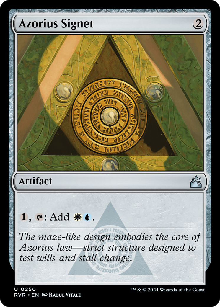 Azorius Signet [Ravnica Remastered] | Exor Games Bridgewater