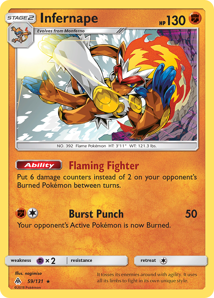 Infernape (59/131) [Sun & Moon: Forbidden Light] | Exor Games Bridgewater